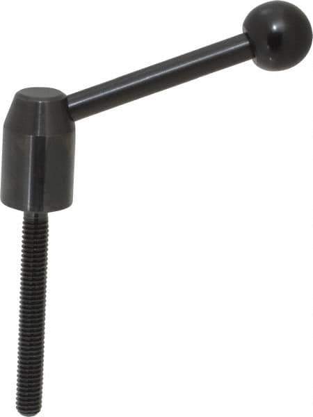 J.W. Winco - 5/16-18, 0.53" Hub Diam, Steel Threaded Stud Adjustable Clamping Handle - Exact Tool & Supply