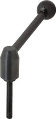 J.W. Winco - 3/8-16, Steel Threaded Stud Adjustable Clamping Handle - 4.33" OAL, 1.91" High - Exact Tool & Supply