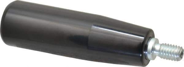 Value Collection - 3/8-16 Threaded Stem, Revolving Handwheel & Machine Handle - Phenolic Cylindrical Handle, 0.63" Long Steel Stem, 3.54" Handle Length, 4.27" OAL - Exact Tool & Supply