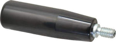Value Collection - 3/8-16 Threaded Stem, Revolving Handwheel & Machine Handle - Phenolic Cylindrical Handle, 0.63" Long Steel Stem, 3.54" Handle Length, 4.27" OAL - Exact Tool & Supply