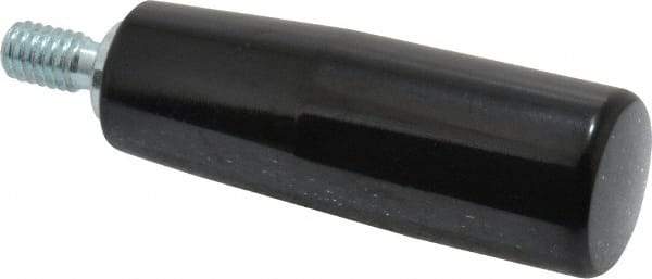 Value Collection - 5/16-18 Threaded Stem, Revolving Handwheel & Machine Handle - Technopolymer Cylindrical Handle, 0.55" Long Steel Stem, 2.56" Handle Length, 3.21" OAL - Exact Tool & Supply
