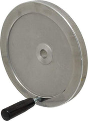 Value Collection - 9.84" Diam, Aluminum Handwheel with Handle - 1.89" Hub Diam - Exact Tool & Supply