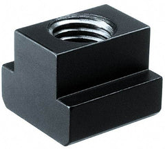 HALDER - M18 Tapped Through T Slot Nut - 19.6mm Slot Width, 32 x 12mm Base Width x Height, 32 x 24mm OAL x Height - Exact Tool & Supply