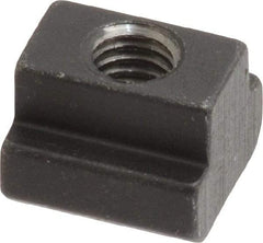 HALDER - M6 Tapped Through T Slot Nut - 7.6mm Slot Width, 13 x 6mm Base Width x Height, 13 x 10mm OAL x Height - Exact Tool & Supply