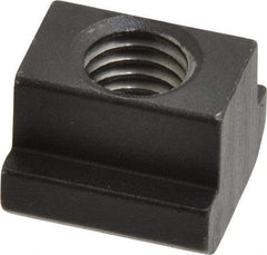 HALDER - M10 Tapped Through T Slot Nut - 11.6mm Slot Width, 18 x 7mm Base Width x Height, 18 x 14mm OAL x Height - Exact Tool & Supply