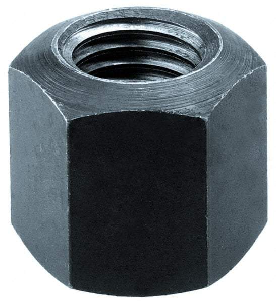 Gibraltar - M18, Steel, Black Phosphate Coated, Right Hand Spherical Fixture Nut - 27mm Wide Across Flats, 27mm High, 24.5mm Radius - Exact Tool & Supply