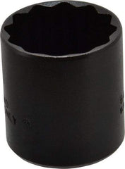 Proto - 1-5/16", 1/2" Drive, Standard Hand Socket - 12 Points, 1-3/4" OAL, Alloy Steel, Black Finish - Exact Tool & Supply