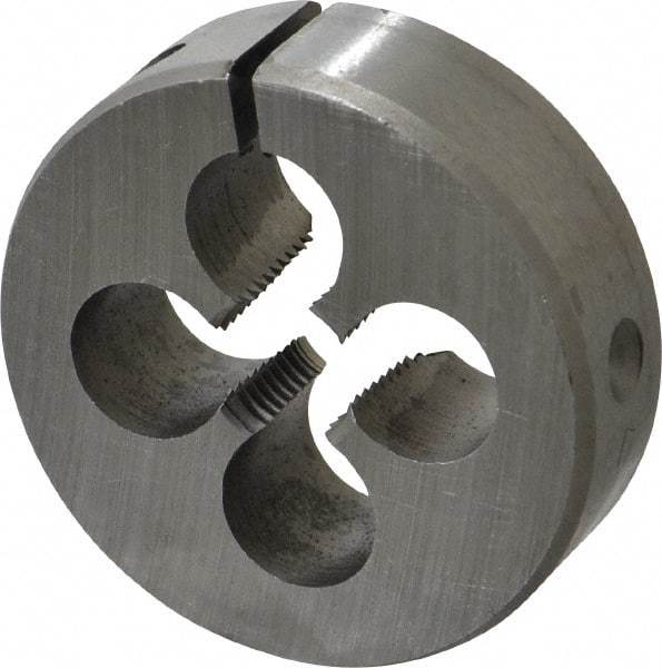 Interstate - 1/4-18 NPT Thread, Round Pipe Die - 2" Outside Diam, High Speed Steel - Exact Tool & Supply