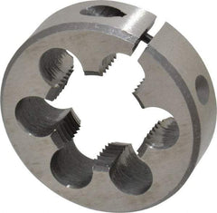 Interstate - 3/4-14 NPT Thread, Round Pipe Die - 2" Outside Diam, High Speed Steel - Exact Tool & Supply