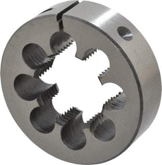 Interstate - 1 - 11-1/2 NPT Thread, Round Pipe Die - 2-1/2" Outside Diam, High Speed Steel - Exact Tool & Supply