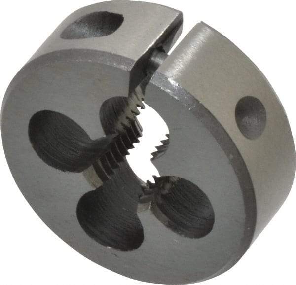 Interstate - 1/16-27 NPS Thread, Round Pipe Die - 1" Outside Diam, High Speed Steel - Exact Tool & Supply