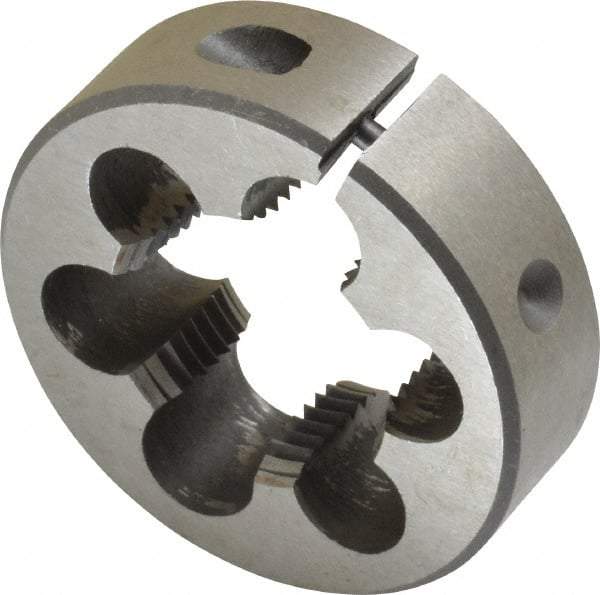 Interstate - 3/4-14 NPS Thread, Round Pipe Die - 2" Outside Diam, High Speed Steel - Exact Tool & Supply