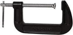 Value Collection - Regular-Duty 5" Max Opening, 2-1/2" Throat Depth, Forged Steel Standard C-Clamp - 2,700 Lb Capacity, 0" Min Opening, Standard Throat Depth - Exact Tool & Supply