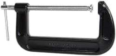 Value Collection - Regular-Duty 8" Max Opening, 3-3/8" Throat Depth, Forged Steel Standard C-Clamp - 3,300 Lb Capacity, 0" Min Opening, Standard Throat Depth - Exact Tool & Supply