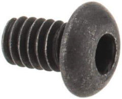 Value Collection - #1-72 UNF Hex Socket Drive, Button Screw - Alloy Steel, Black Oxide Finish, Fully Threaded, 1/8" Length Under Head - Exact Tool & Supply