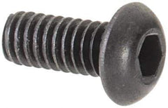 Value Collection - #1-72 UNF Hex Socket Drive, Button Screw - Alloy Steel, Black Oxide Finish, Fully Threaded, 3/16" Length Under Head - Exact Tool & Supply