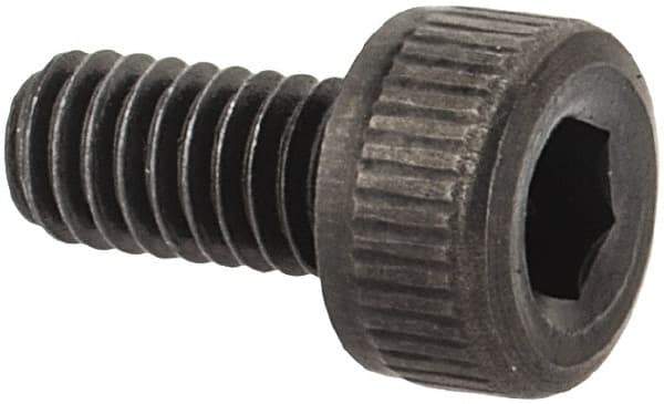 Value Collection - M2.5x0.45 Metric Coarse Hex Socket Drive, Socket Cap Screw - Grade 12.9 Alloy Steel, Black Oxide Finish, Fully Threaded, 5mm Length Under Head - Exact Tool & Supply