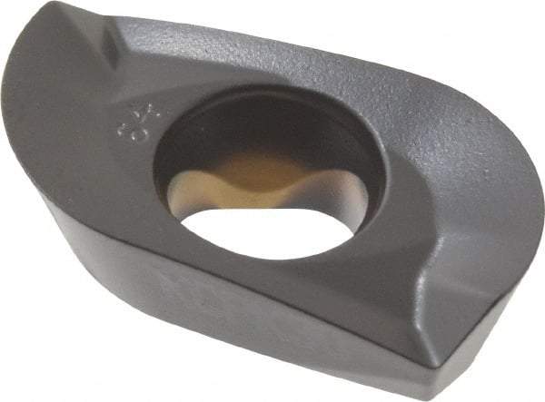 Kennametal - EP1864 GD Grade KCPK30 Carbide Milling Insert - TiN/TiCN/Al2O3 Finish, 0.217" Thick, 6.4mm Corner Radius - Exact Tool & Supply