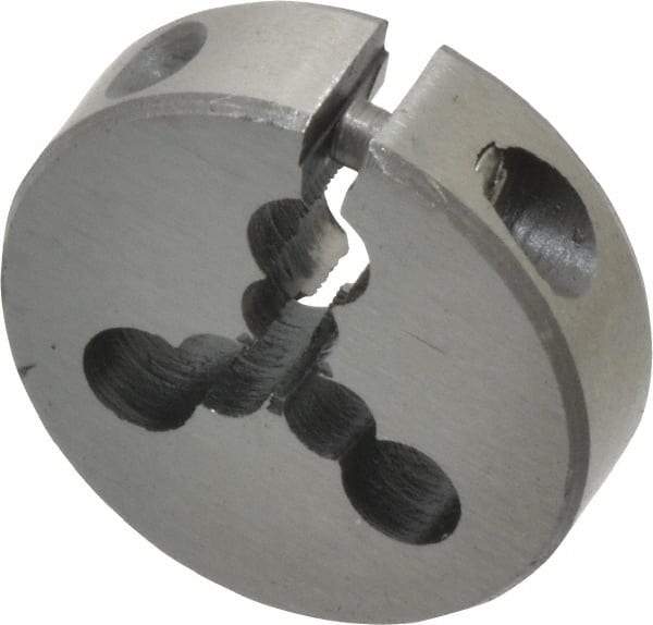 Interstate - #0-80 UNF Thread, 13/16" Outside Diam High Speed Steel Round Die - Left Hand Thread, Adjustable - Exact Tool & Supply