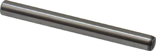 Value Collection - 3mm Diam x 30mm Pin Length Alloy Steel Standard Dowel Pin - C 58-62 Hardness, 3,340 Lb Breaking Strength, 1 Rounded End - Exact Tool & Supply