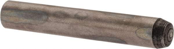 Value Collection - 4mm Diam x 25mm Pin Length Alloy Steel Standard Dowel Pin - C 58-62 Hardness, 5,930 Lb Breaking Strength, 1 Rounded End - Exact Tool & Supply