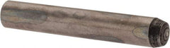 Value Collection - 4mm Diam x 25mm Pin Length Alloy Steel Standard Dowel Pin - C 58-62 Hardness, 5,930 Lb Breaking Strength, 1 Rounded End - Exact Tool & Supply