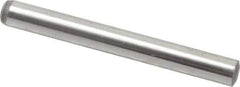 Value Collection - 5mm Diam x 45mm Pin Length Alloy Steel Standard Dowel Pin - C 58-62 Hardness, 9,270 Lb Breaking Strength, 1 Rounded End - Exact Tool & Supply