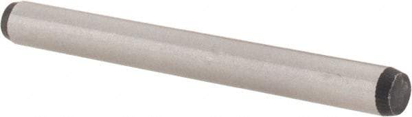 Value Collection - 5mm Diam x 50mm Pin Length Alloy Steel Standard Dowel Pin - C 58-62 Hardness, 9,270 Lb Breaking Strength, 1 Rounded End - Exact Tool & Supply