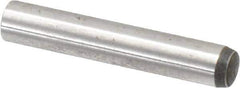 Value Collection - 6mm Diam x 35mm Pin Length Alloy Steel Standard Dowel Pin - C 58-62 Hardness, 13,300 Lb Breaking Strength, 1 Rounded End - Exact Tool & Supply