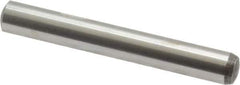 Value Collection - 6mm Diam x 45mm Pin Length Alloy Steel Standard Dowel Pin - C 58-62 Hardness, 13,300 Lb Breaking Strength, 1 Rounded End - Exact Tool & Supply