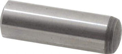 Value Collection - 8mm Diam x 25mm Pin Length Alloy Steel Standard Dowel Pin - C 58-62 Hardness, 23,700 Lb Breaking Strength, 1 Rounded End - Exact Tool & Supply