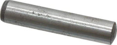 Value Collection - 8mm Diam x 40mm Pin Length Alloy Steel Standard Dowel Pin - C 58-62 Hardness, 23,700 Lb Breaking Strength, 1 Rounded End - Exact Tool & Supply