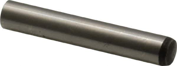 Value Collection - 8mm Diam x 50mm Pin Length Alloy Steel Standard Dowel Pin - C 58-62 Hardness, 23,700 Lb Breaking Strength, 1 Rounded End - Exact Tool & Supply