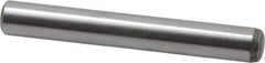 Value Collection - 8mm Diam x 60mm Pin Length Alloy Steel Standard Dowel Pin - C 58-62 Hardness, 23,700 Lb Breaking Strength, 1 Rounded End - Exact Tool & Supply