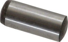 Value Collection - 10mm Diam x 25mm Pin Length Alloy Steel Standard Dowel Pin - C 58-62 Hardness, 37,100 Lb Breaking Strength, 1 Rounded End - Exact Tool & Supply