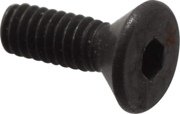 Value Collection - #1-72 UNF Hex Socket Drive, 82° Flat Screw - Alloy Steel, Black Oxide Finish, Fully Threaded, 1/4" OAL - Exact Tool & Supply