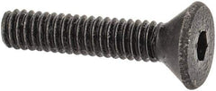 Value Collection - #1-72 UNF Hex Socket Drive, 82° Flat Screw - Alloy Steel, Black Oxide Finish, Fully Threaded, 3/8" OAL - Exact Tool & Supply