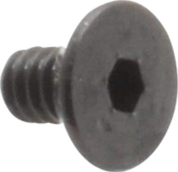 Value Collection - #3-48 UNC Hex Socket Drive, 82° Flat Screw - Alloy Steel, Black Oxide Finish, Fully Threaded, 3/16" OAL - Exact Tool & Supply