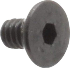 Value Collection - #3-48 UNC Hex Socket Drive, 82° Flat Screw - Alloy Steel, Black Oxide Finish, Fully Threaded, 3/16" OAL - Exact Tool & Supply