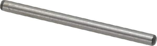 Value Collection - 1/16" Diam x 7/8" Pin Length Alloy Steel Standard Dowel Pin - C 50-58 Hardness, 800 Lb Breaking Strength, 1 Beveled & 1 Rounded End - Exact Tool & Supply