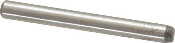 Value Collection - 3/32" Diam x 7/8" Pin Length Alloy Steel Standard Dowel Pin - C 50-58 Hardness, 1,800 Lb Breaking Strength, 1 Beveled & 1 Rounded End - Exact Tool & Supply