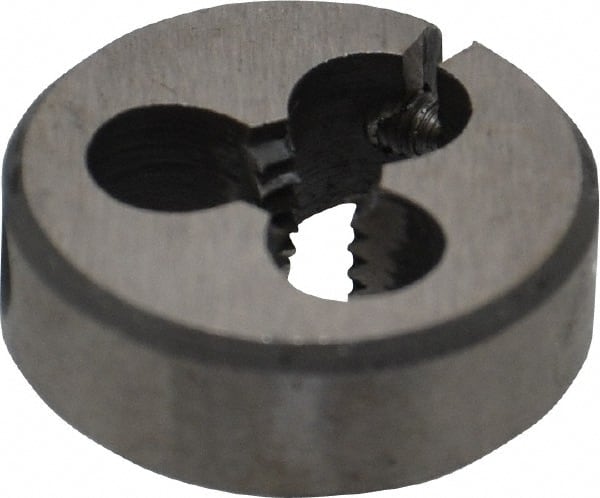 Interstate - #10-24 UNC High Speed Steel Round Adjustable Die - Exact Tool & Supply