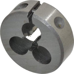 Interstate - #10-32 UNF Thread, 1" Outside Diam High Speed Steel Round Die - Left Hand Thread, Adjustable - Exact Tool & Supply