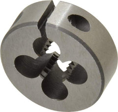 Interstate - 5/16-18 UNC Thread, 1" Outside Diam High Speed Steel Round Die - Left Hand Thread, Adjustable - Exact Tool & Supply