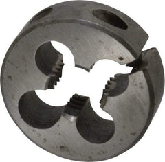 Interstate - 9/16-12 UNC Thread, 1-1/2" Outside Diam High Speed Steel Round Die - Left Hand Thread, Adjustable - Exact Tool & Supply