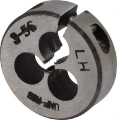 Interstate - #3-56 UNF Thread, 13/16" Outside Diam High Speed Steel Round Die - Left Hand Thread, Adjustable - Exact Tool & Supply