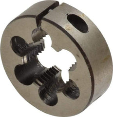 Interstate - 3/4-16 UNF Thread, 1-1/2" Outside Diam High Speed Steel Round Die - Left Hand Thread, Adjustable - Exact Tool & Supply
