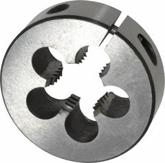 Interstate - 3/4-10 UNC Thread, 2" Outside Diam High Speed Steel Round Die - Left Hand Thread, Adjustable - Exact Tool & Supply