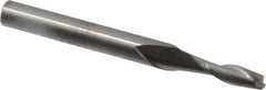 RobbJack - 3/16", 5/8" LOC, 1/4" Shank Diam, 2-1/2" OAL, 2 Flute, Solid Carbide Square End Mill - Single End, Uncoated, Spiral Flute, 30° Helix, Centercutting, Right Hand Cut, Right Hand Flute, Series C8-203 - Exact Tool & Supply