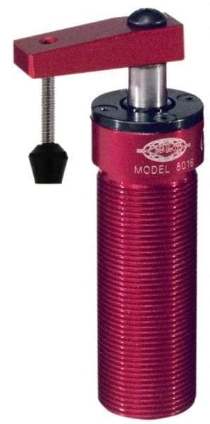 De-Sta-Co - 67 Lb Clamping Force, Left Hand Swing, 31.75mm Total Stroke, Single-Acting Pneumatic Swing Clamp - 1/8 NPT Port, 80.5mm Body Length x 54.1mm Body Width, 1.17 Cu In (Clamp), 1.42 Cu In (Unclamp), 130 Max psi - Exact Tool & Supply